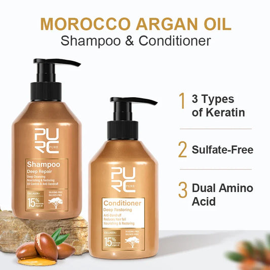 モロッコ アルガンオイル シャンプー&コンディショナーセット